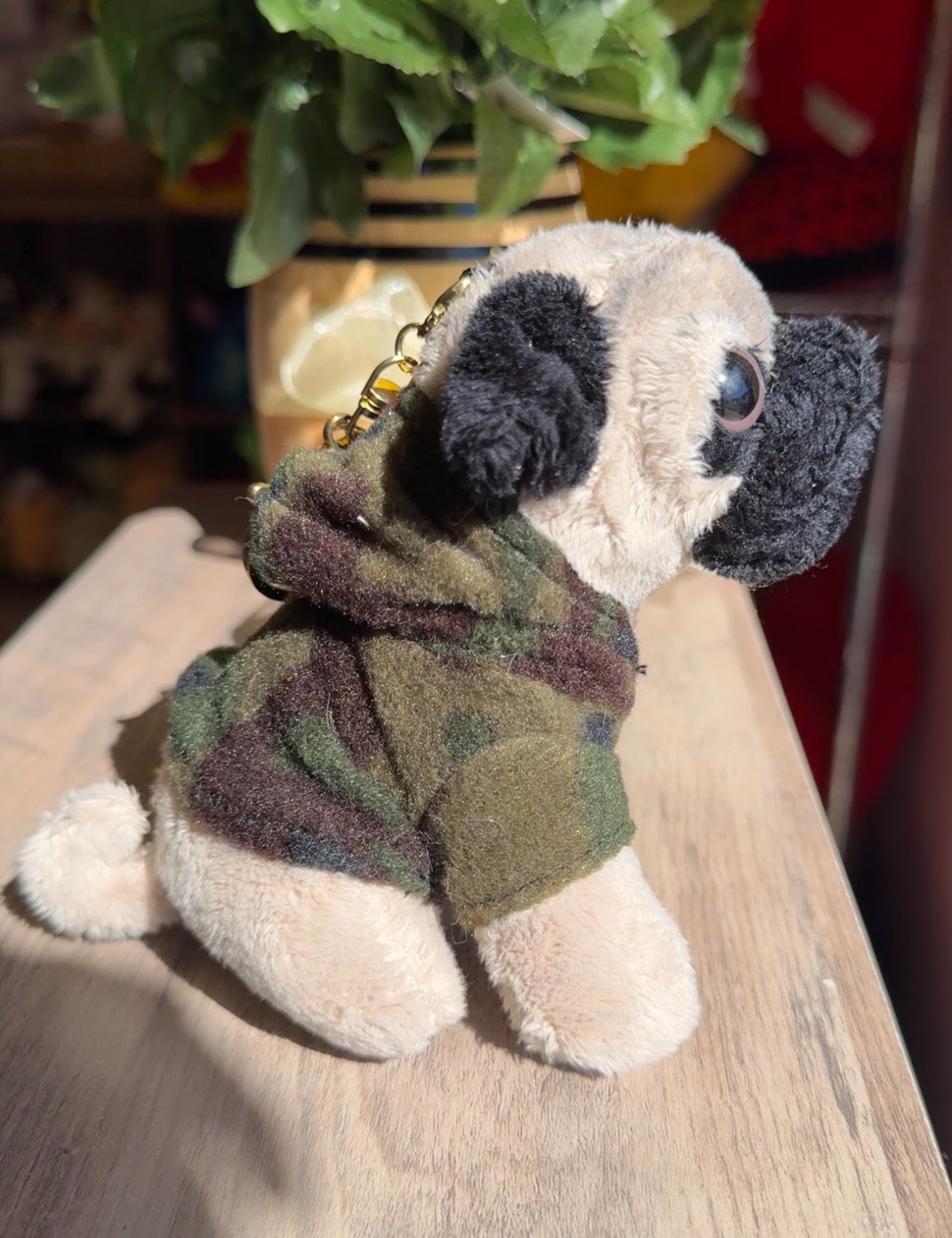 Pug keychain plush