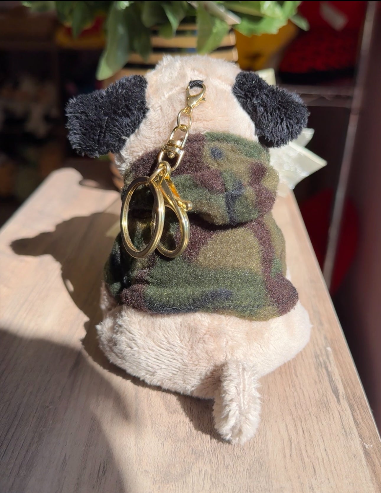 Pug keychain plush