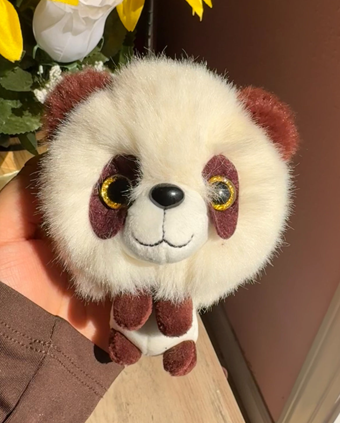 Panda keychain plush