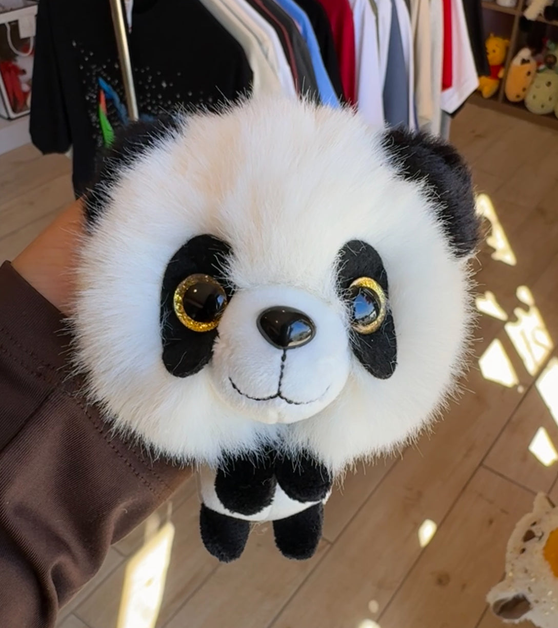 Panda keychain plush