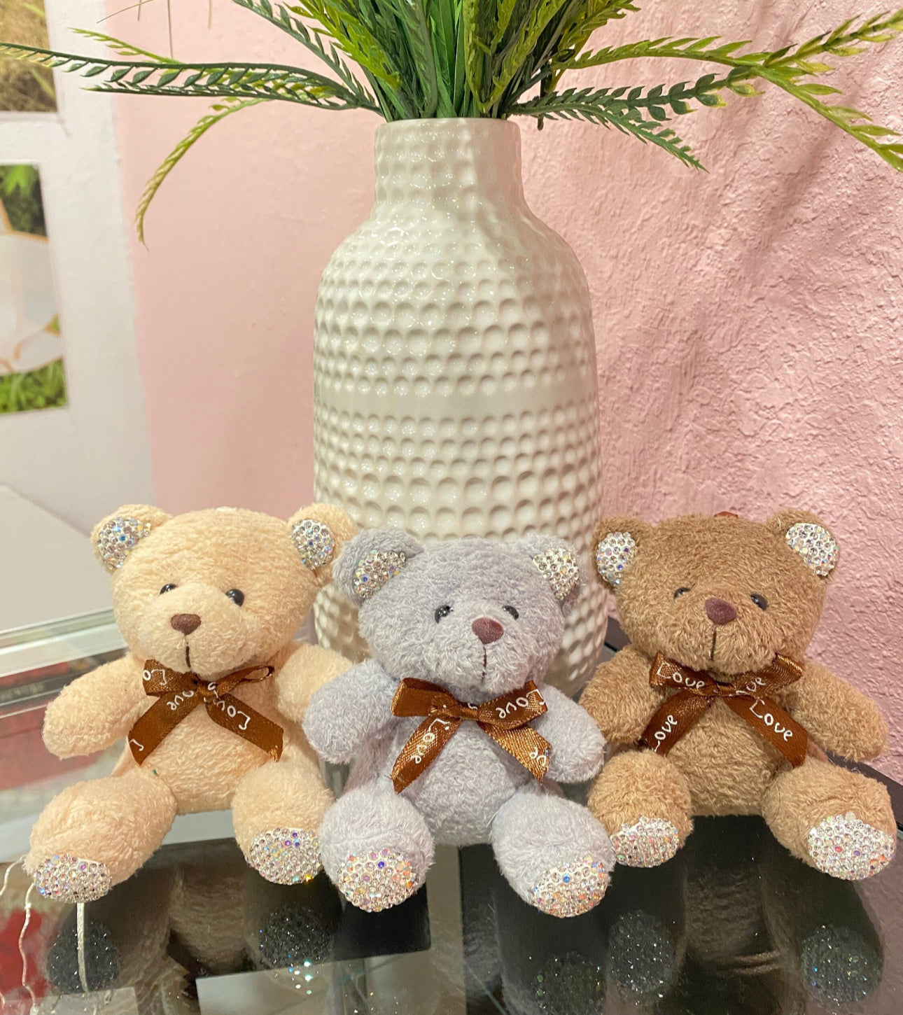 Bear keychain plush