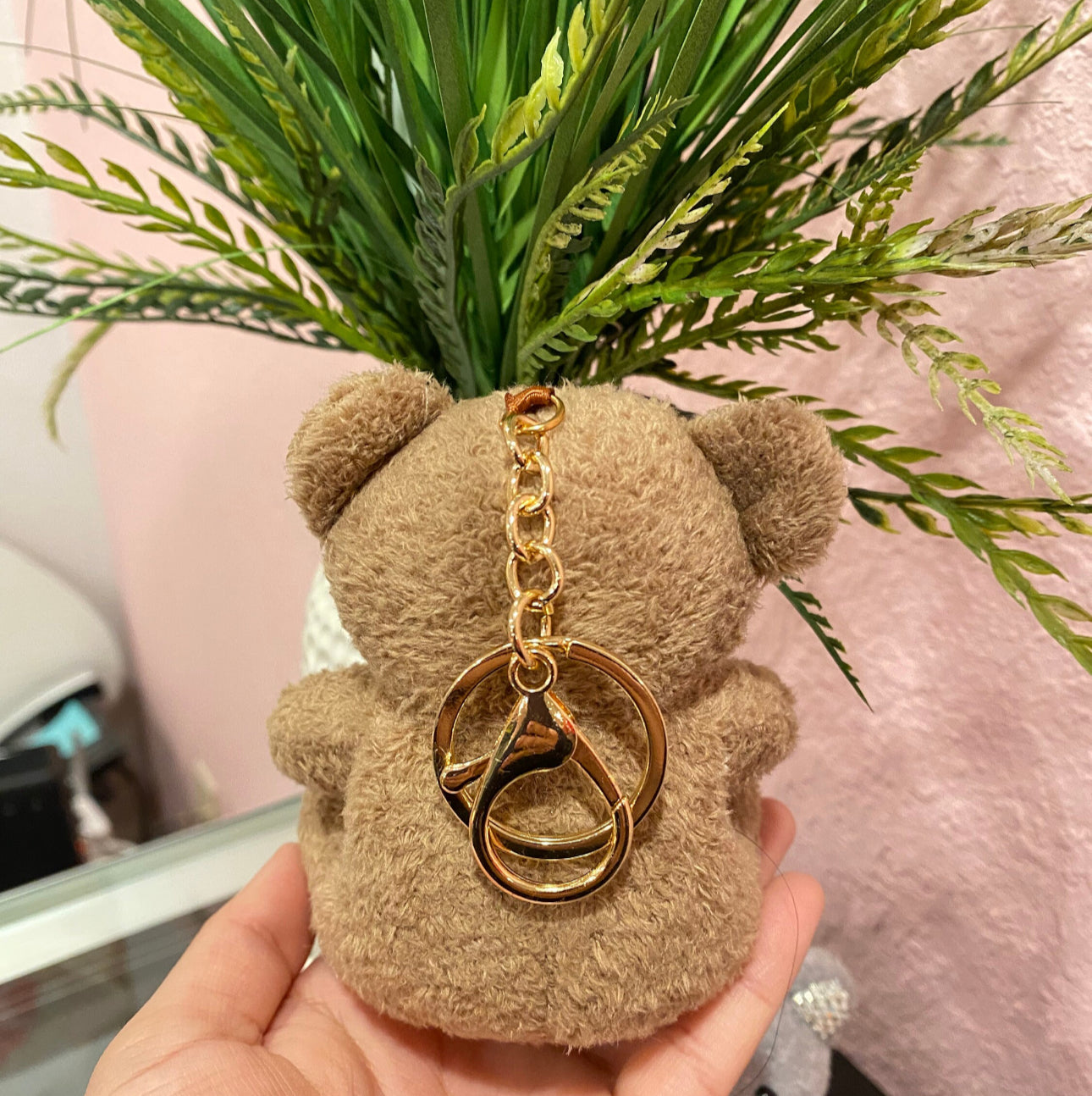 Bear keychain plush