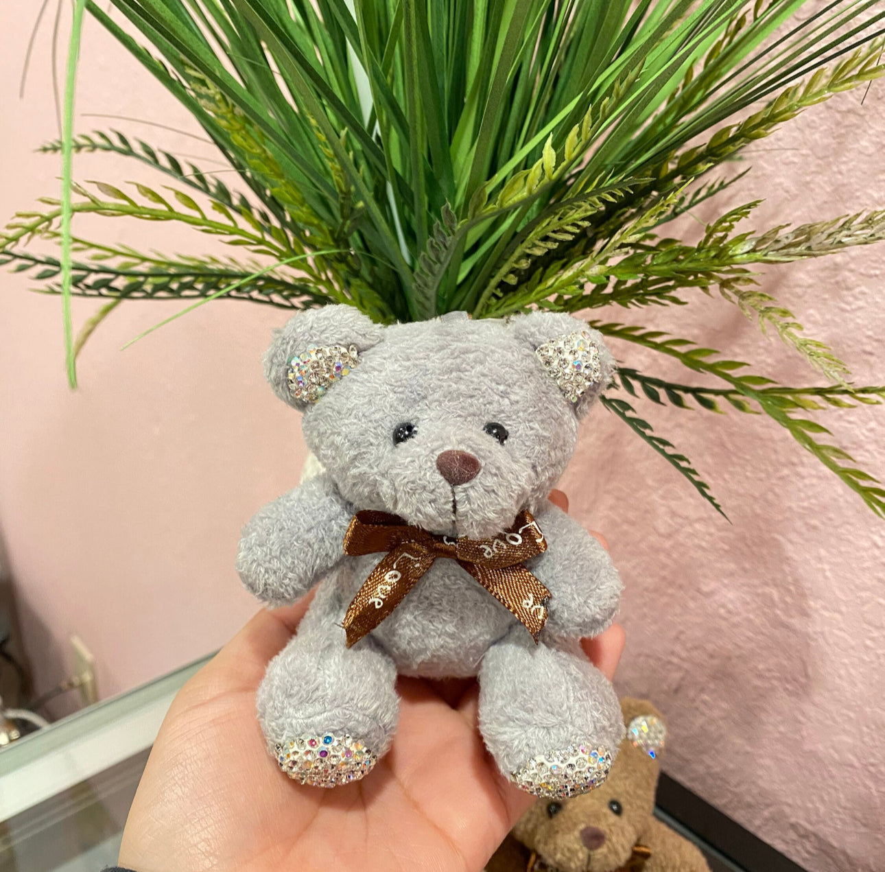 Bear keychain plush