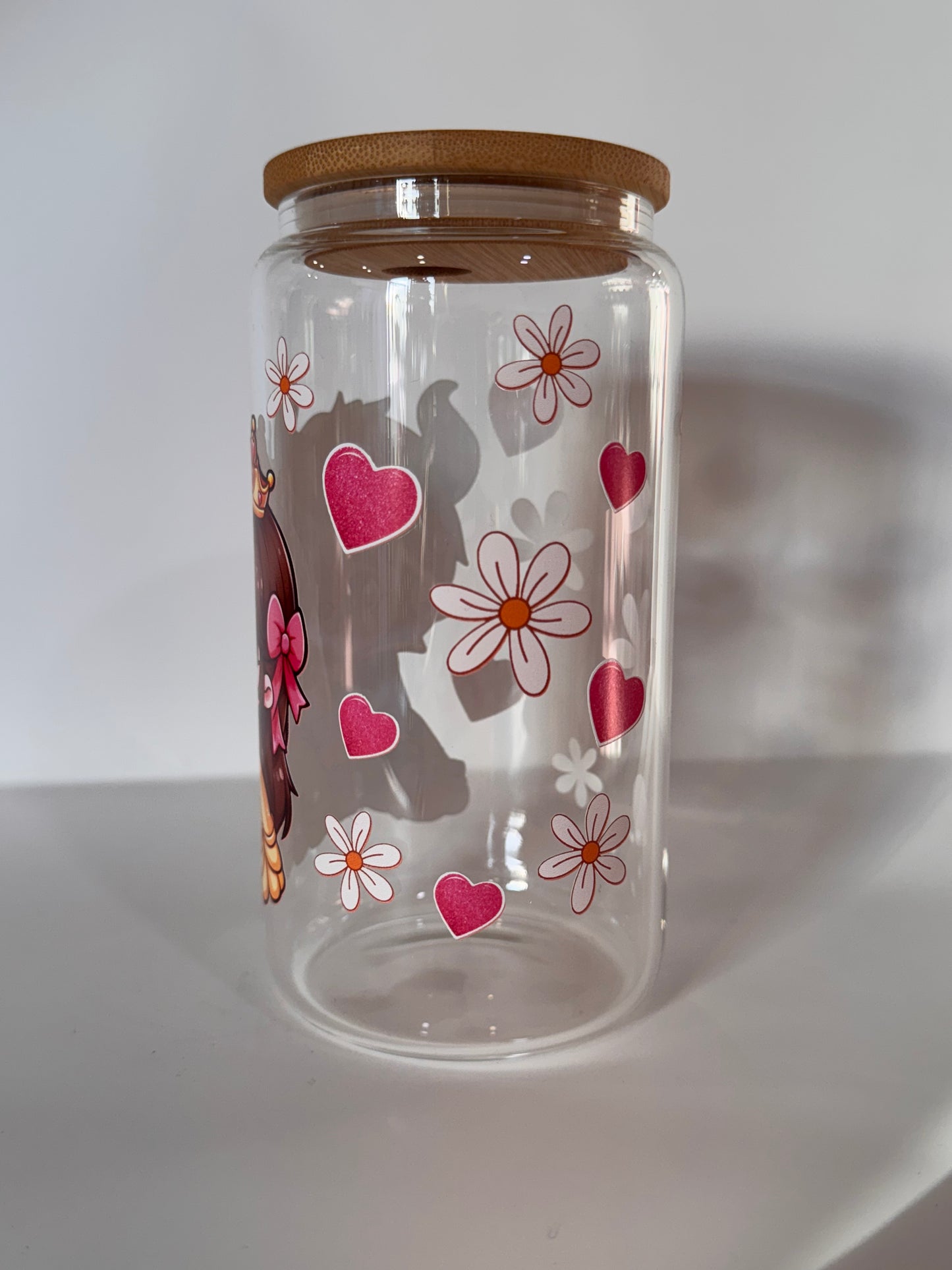 Beauty and the beast glass cup