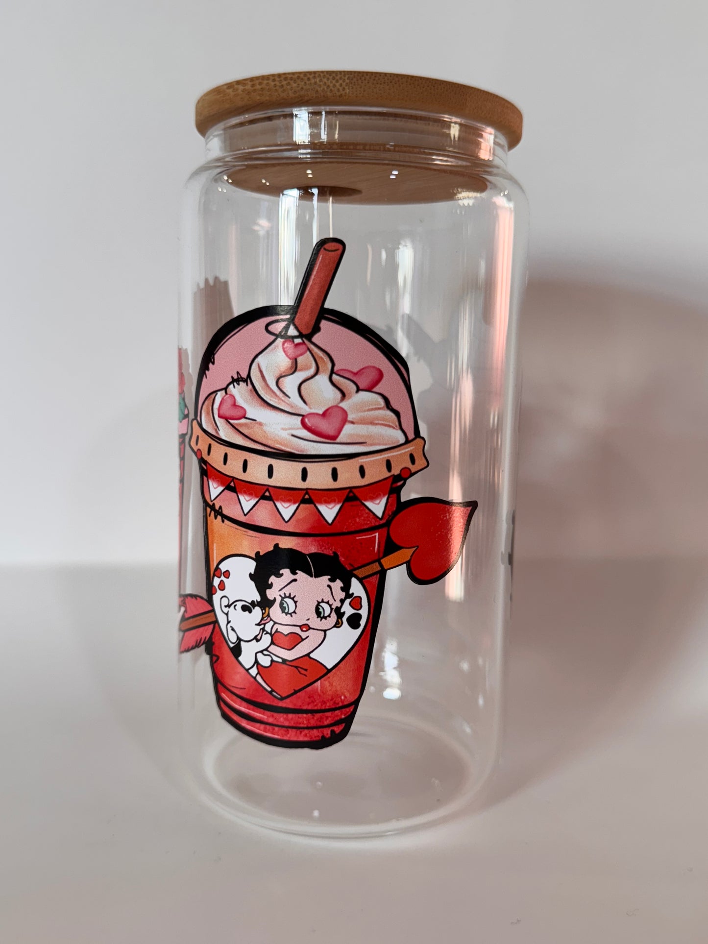 Betty boop glass cup