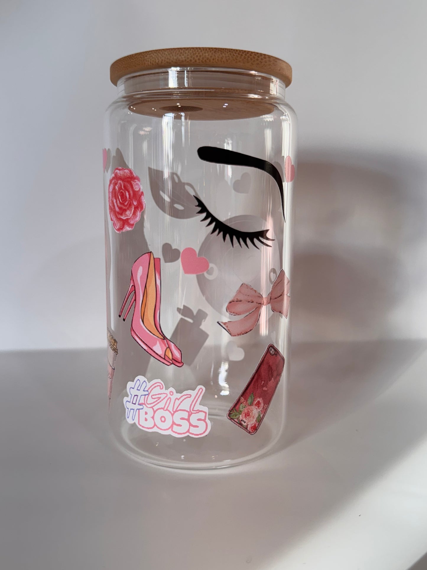 Boss babe glass cup