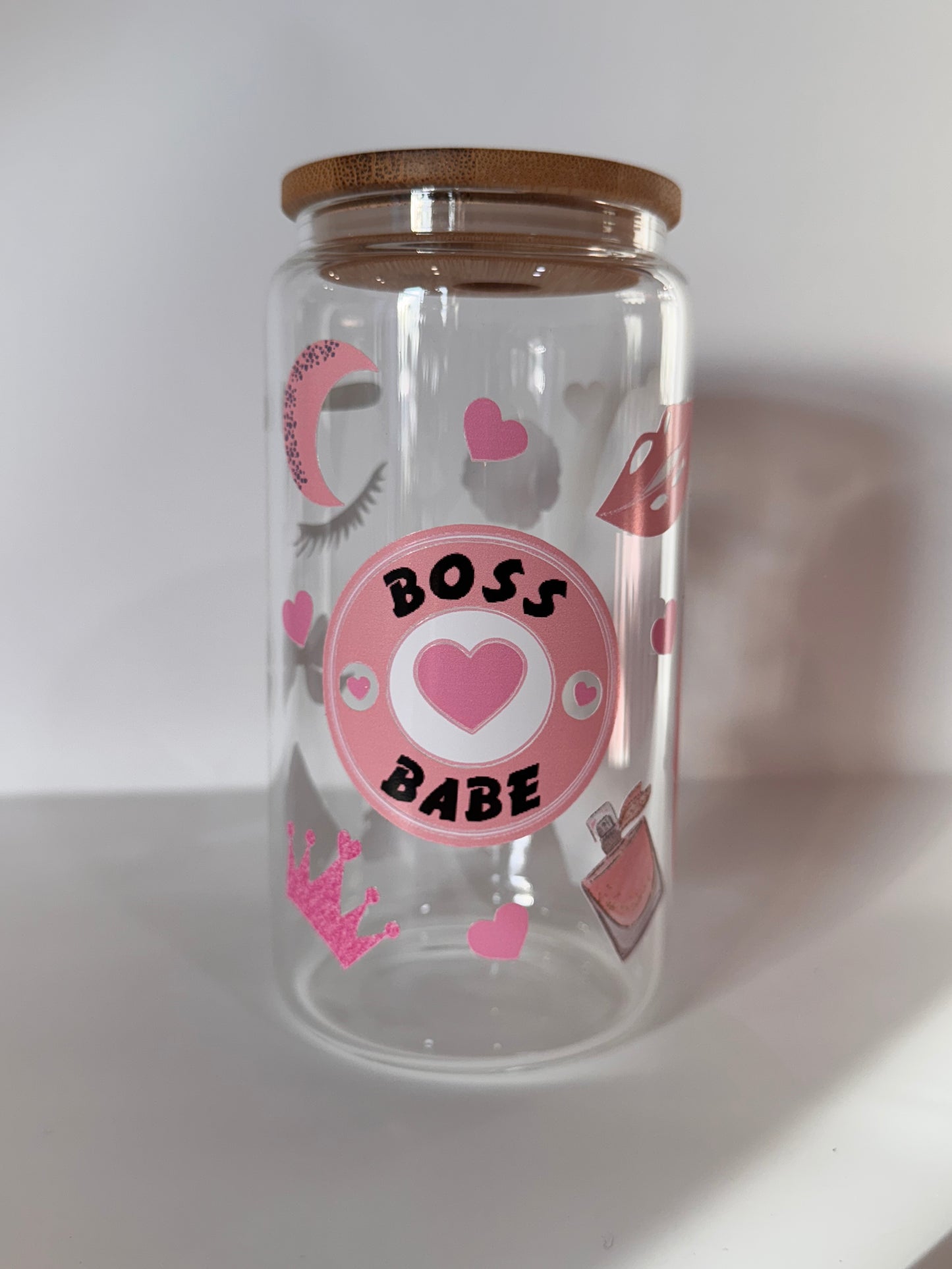 Boss babe glass cup