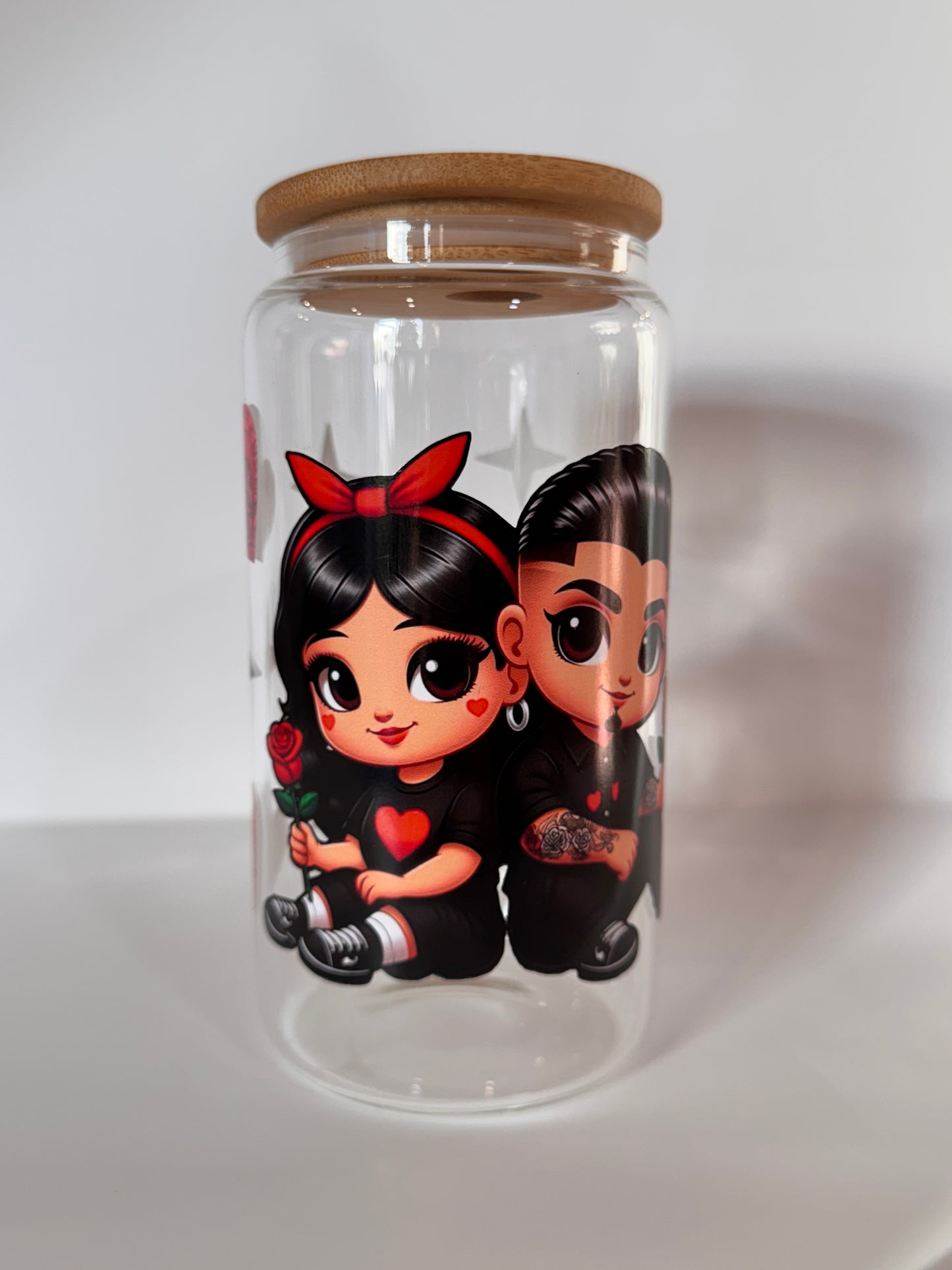 Couple glass cup