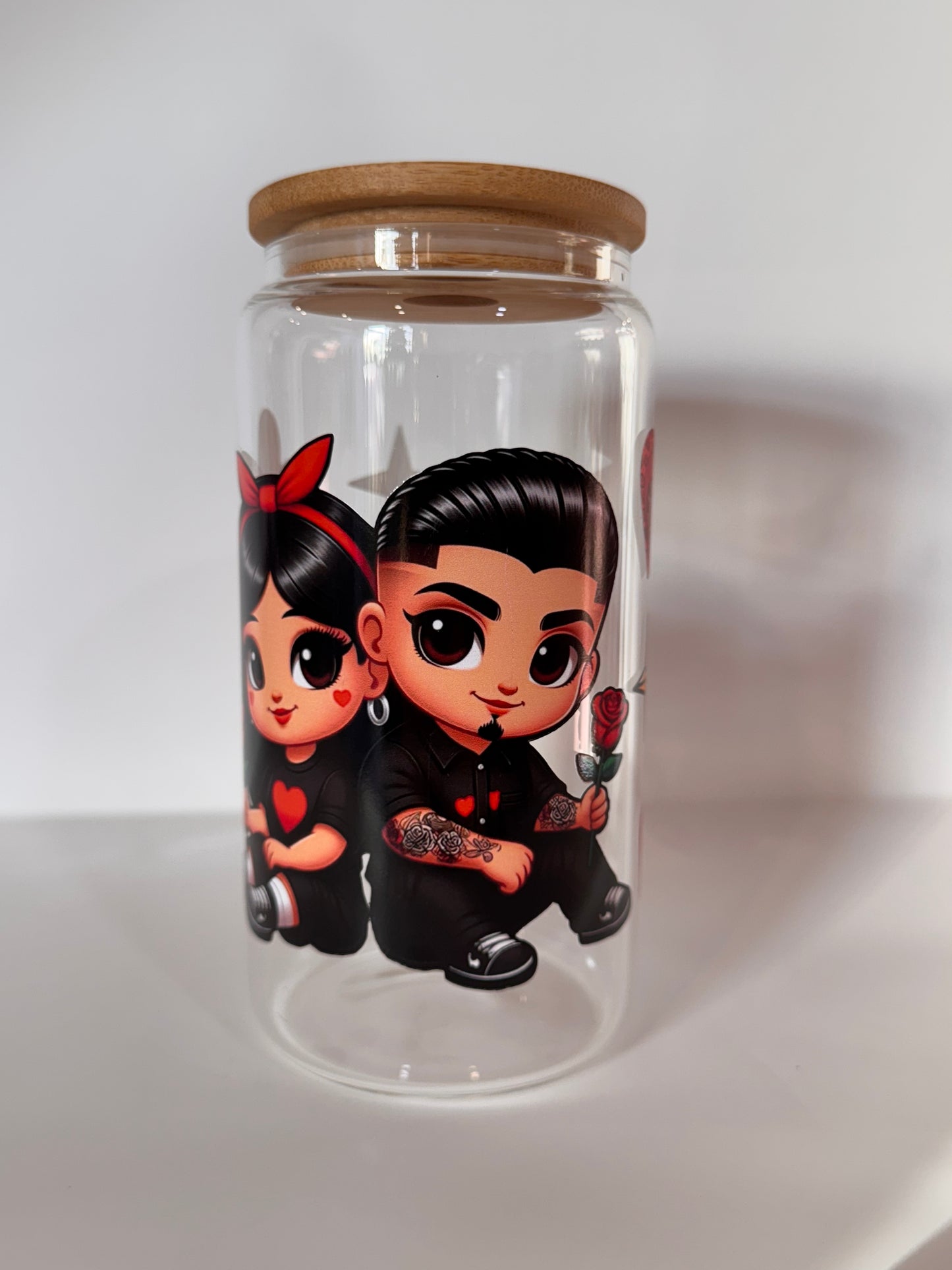Couple glass cup