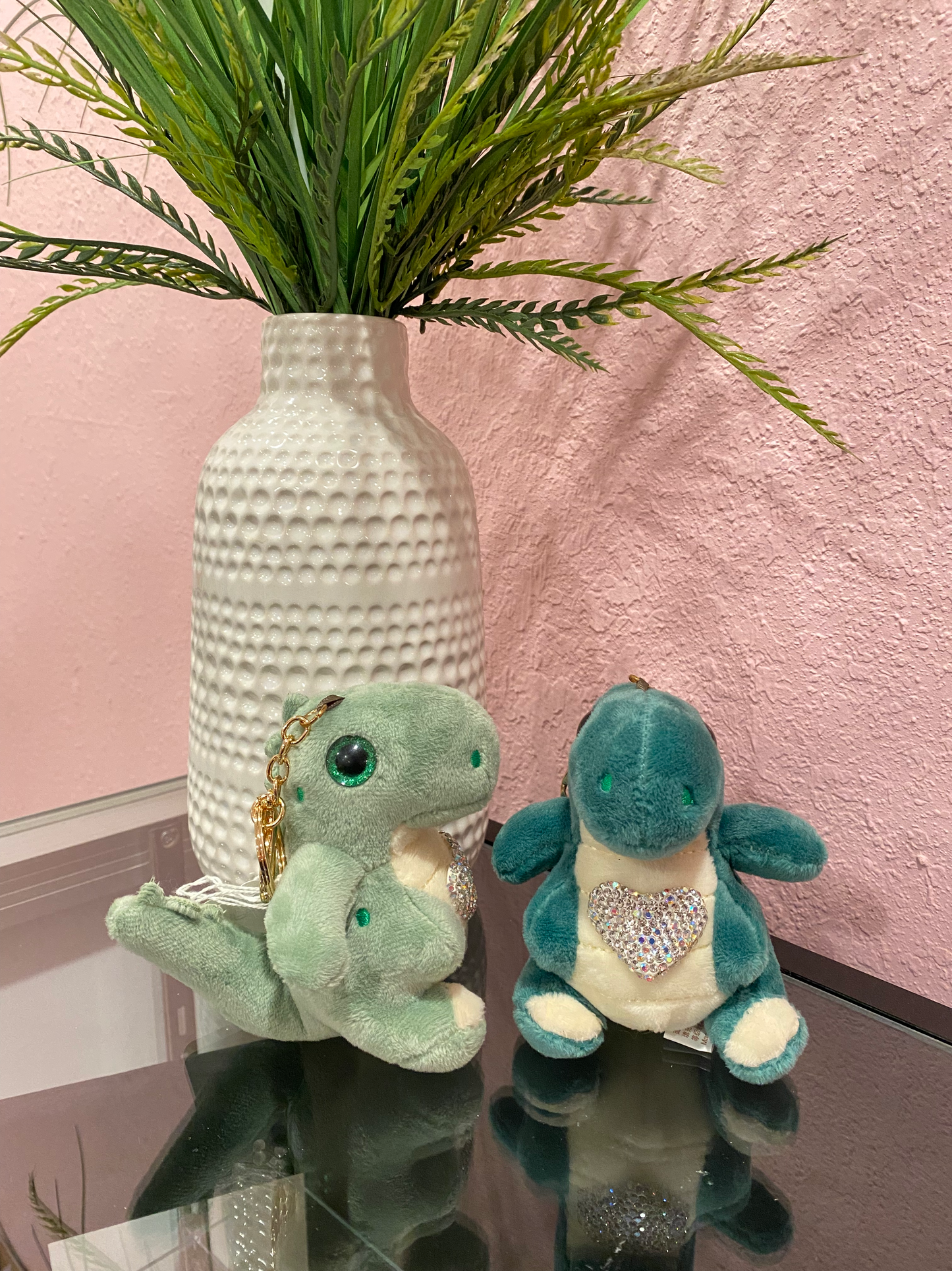 Dino keychain plush
