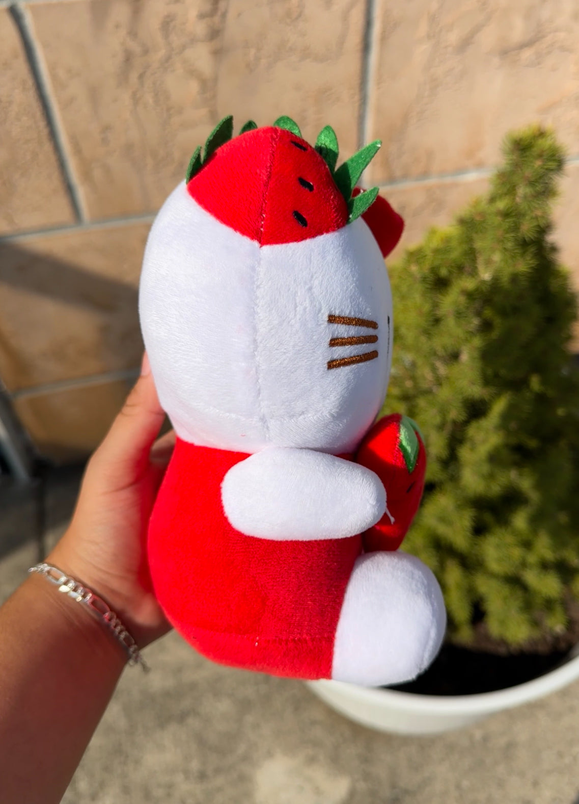 Hello kitty strawberry plushie