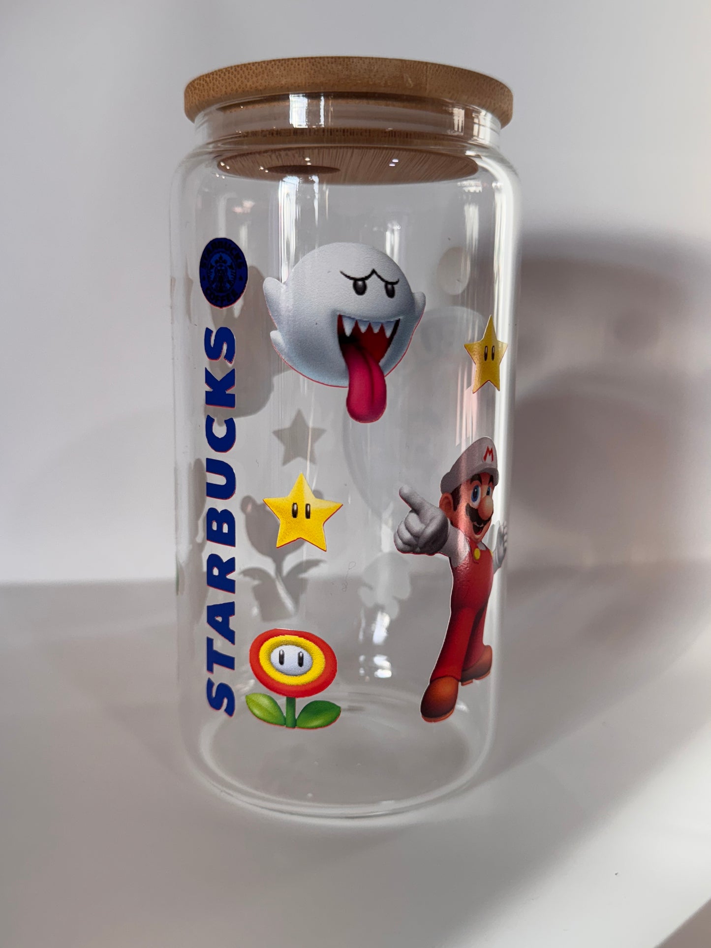 Mario Starbucks glass cup
