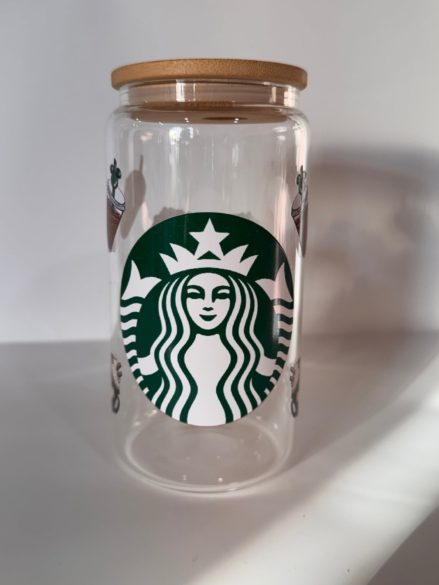 Mickey Starbucks glass cup