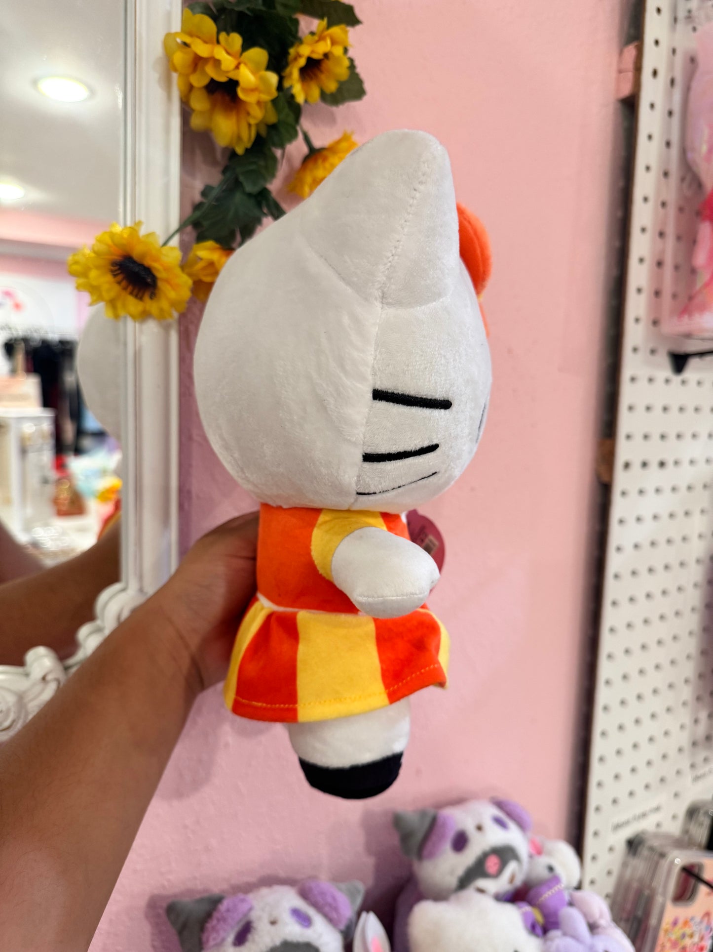Hello Kitty Halloween candy corn dress