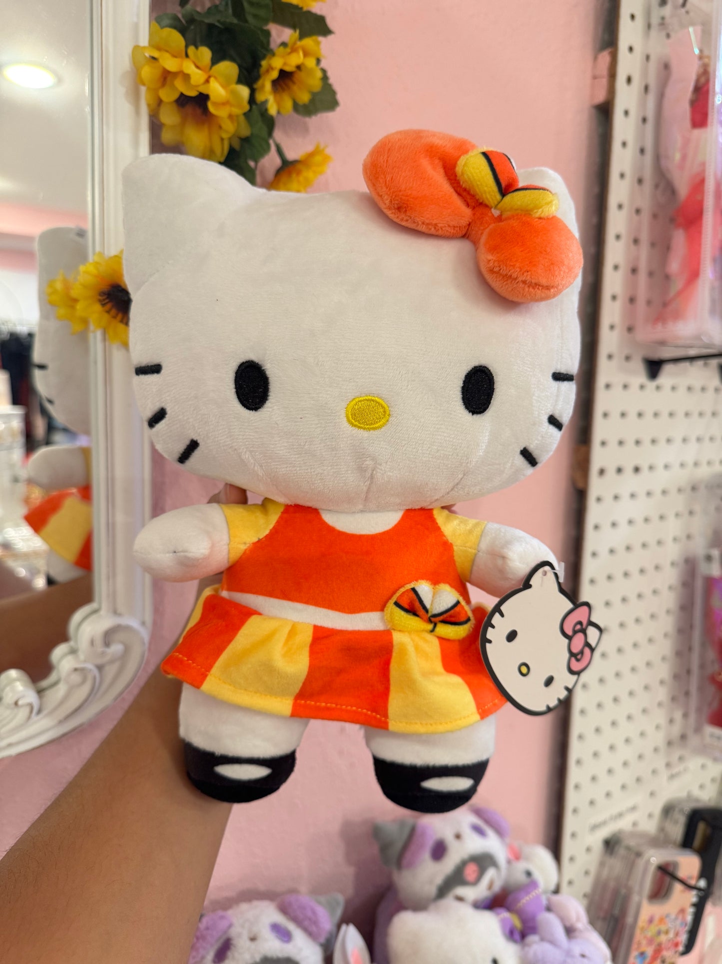 Hello Kitty Halloween candy corn dress