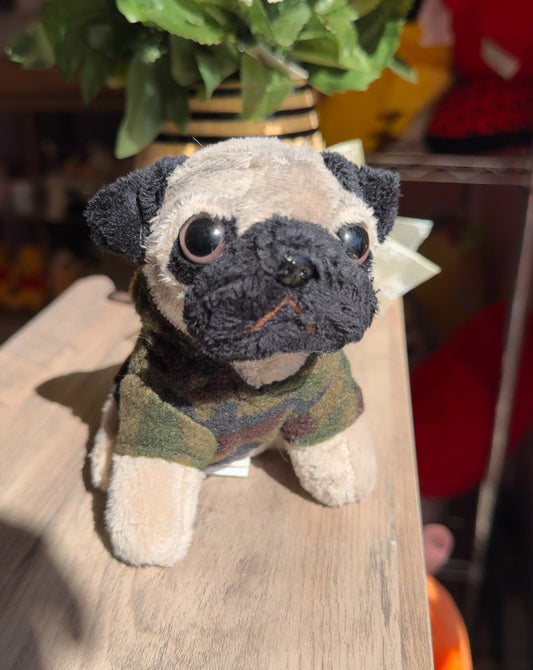 Pug keychain plush