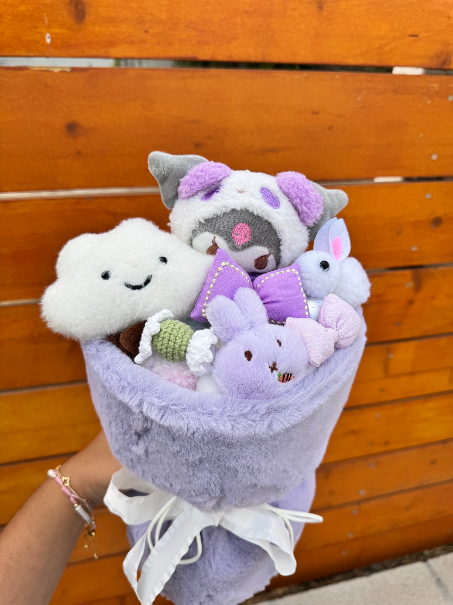 Kuromi purple plush bouquet